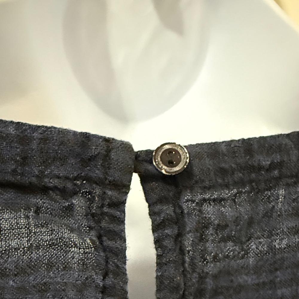 Eileen Fisher Linen Plaid Top - Picture 11 of 16